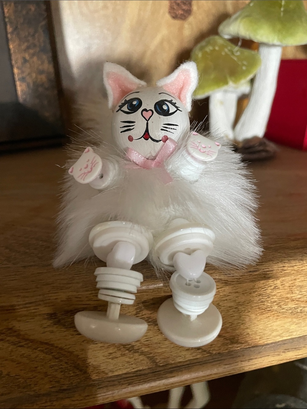 Thread Spool Cat Doll - Handmade
